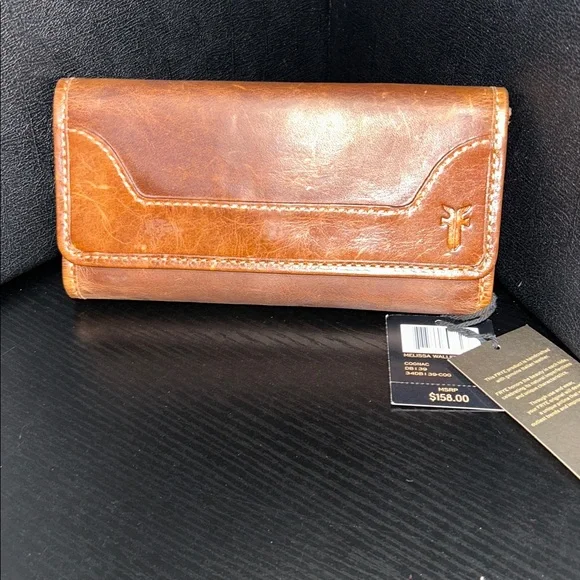 Frye Melissa Wallet in the color Cognac - Picture 5 of 6